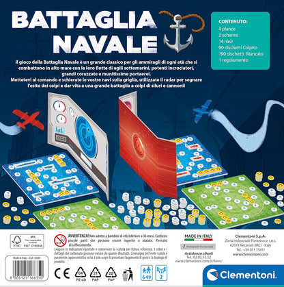 Terminal Clementoni Board Games Battaglia Navale Merchandising Ufficiale