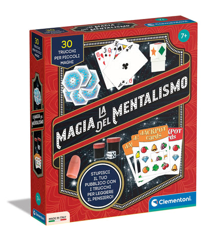Clementoni - La Magia del Mentalismo, 30 Trucchi per Piccoli Maghi, Giochi di Magia per Bambini +7 Anni, per Imparare a Leggere nella Mente degli Spettatori, Made in Italy, Lingua Italiana, 16760