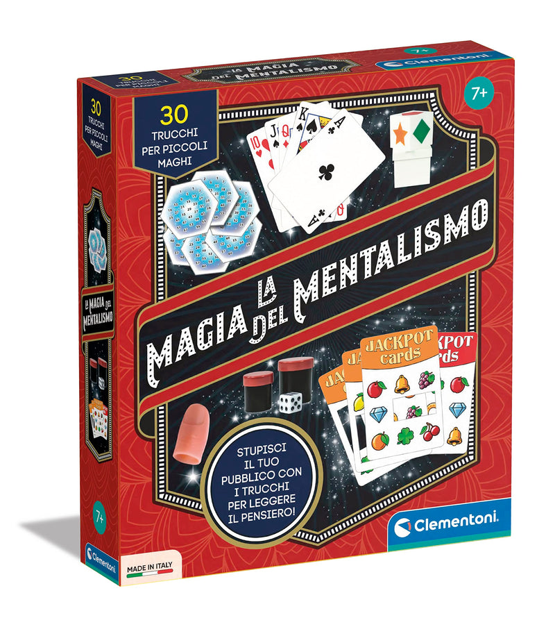Clementoni - La Magia del Mentalismo, 30 Trucchi per Piccoli Maghi, Giochi di Magia per Bambini +7 Anni, per Imparare a Leggere nella Mente degli Spettatori, Made in Italy, Lingua Italiana, 16760