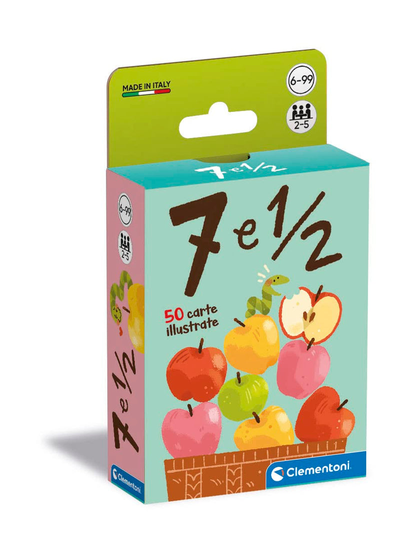 Clementoni- 7 e Mezzo-Carte 6 Anni, Gioco da Tavolo Bambini, 2-5 Giocatori-Made in Italy, Colore Italiano, 16771