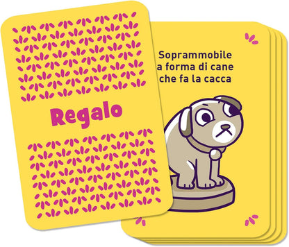 Clementoni 16777 Party Game-Das Bizarre Geschenk-Brettspiel, Kartenspiel, Gesellschaftsspiel für Erwachsene, 3-6 Spieler-Made in Italy, Italienisch