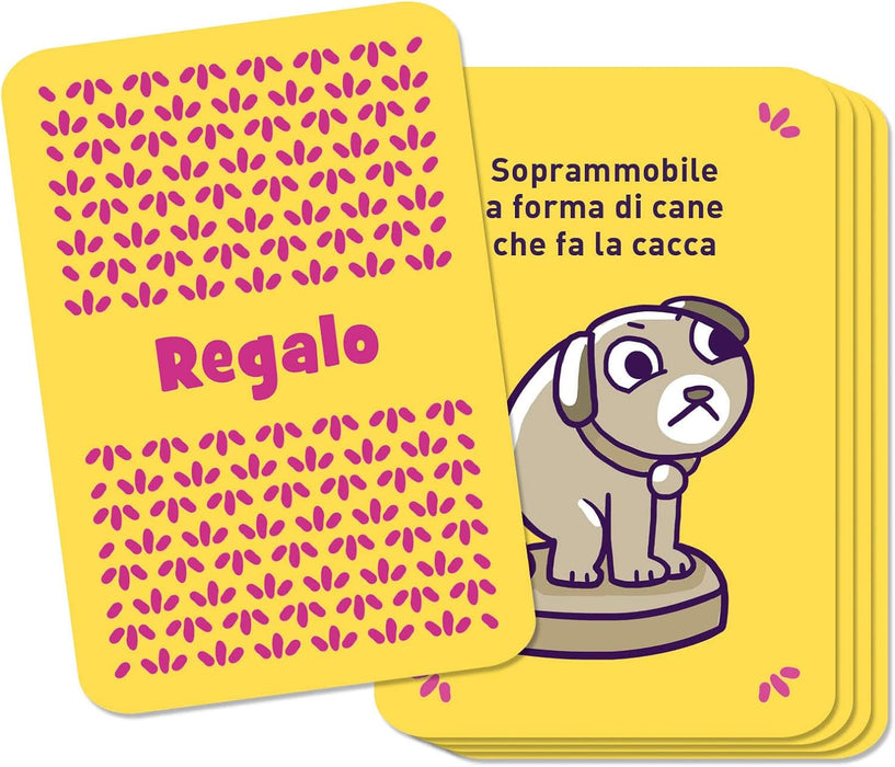 Clementoni 16777 Party Game-Das Bizarre Geschenk-Brettspiel, Kartenspiel, Gesellschaftsspiel für Erwachsene, 3-6 Spieler-Made in Italy, Italienisch