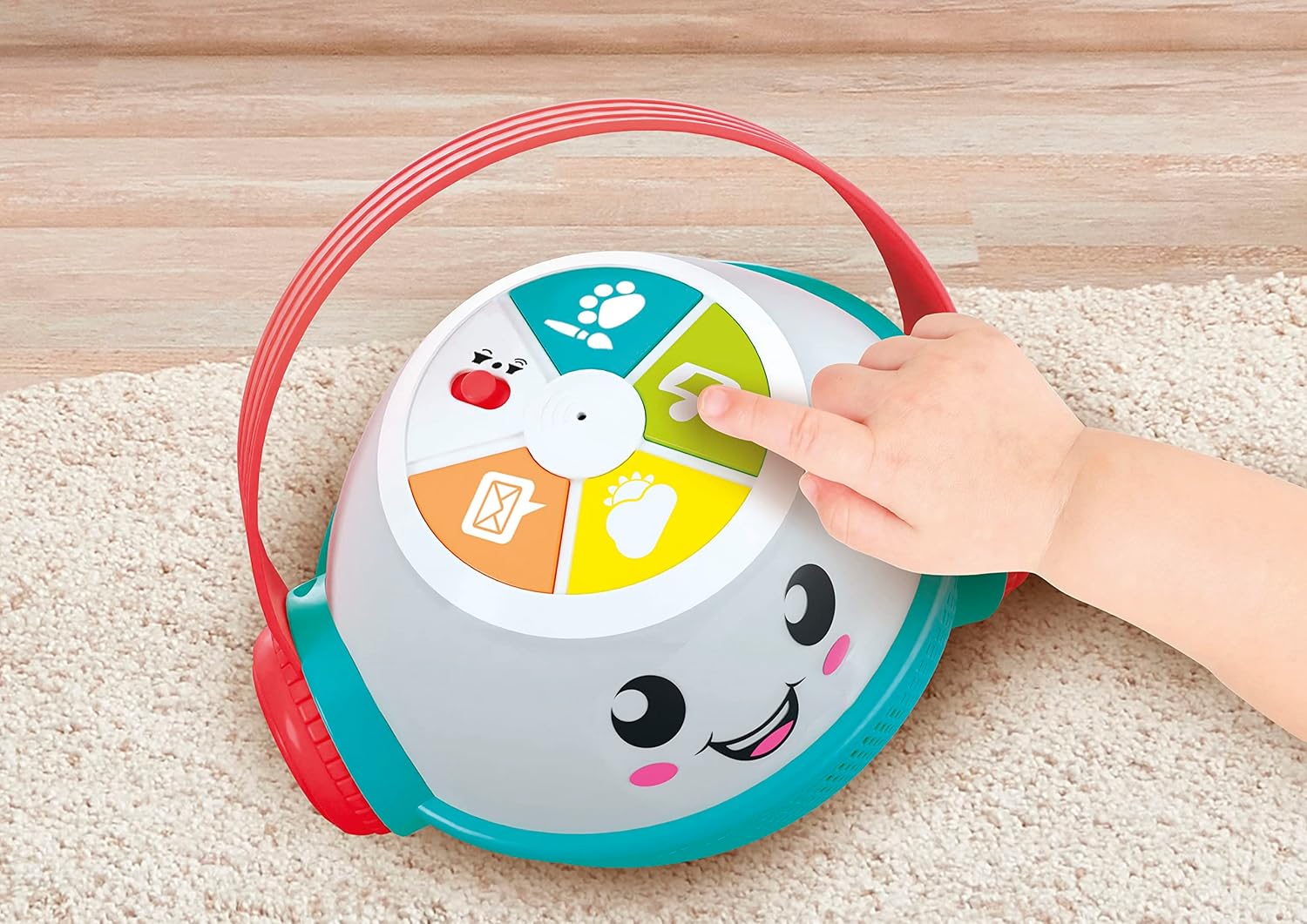 Clementoni 17735 Dixi Words-Children's Game 9 Months, Educational Early Childhood, Electronic Speaking in Italian with Music and Nursery Rhymes, Multi-Coloured