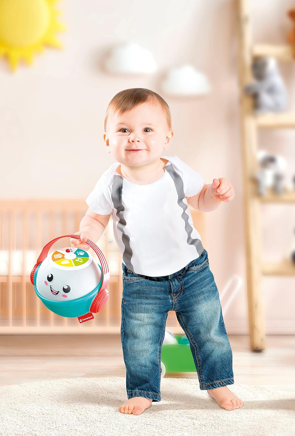 Clementoni 17735 Dixi Words-Children's Game 9 Months, Educational Early Childhood, Electronic Speaking in Italian with Music and Nursery Rhymes, Multi-Coloured