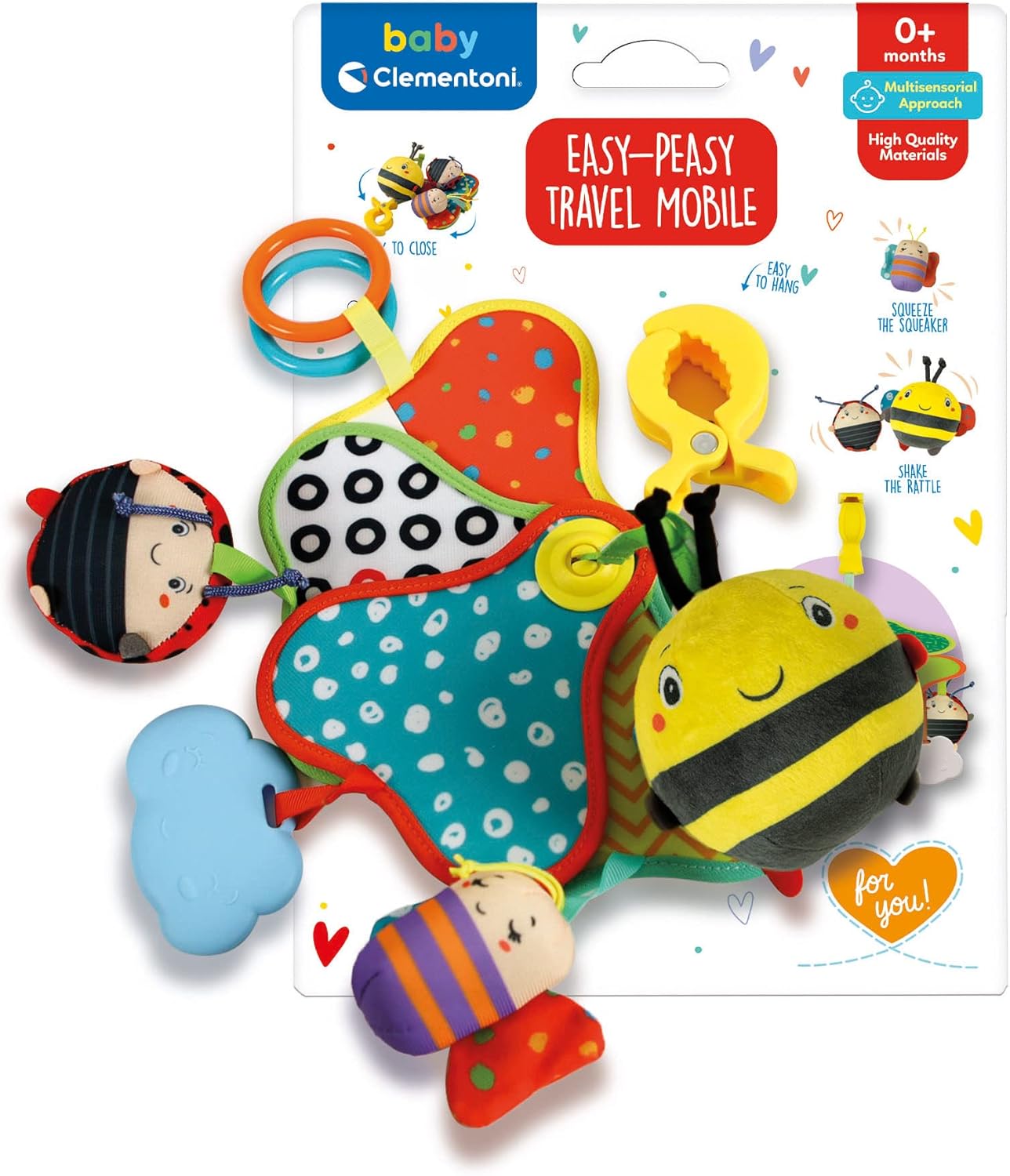 Clementoni: Baby For You Prima Infanzia Giostrina Da Viaggio