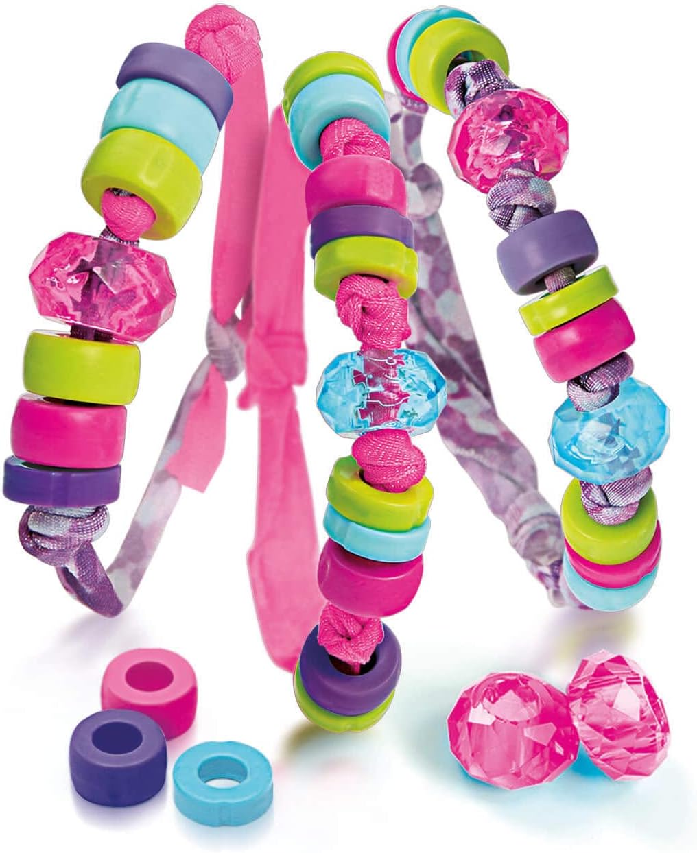 Clementoni - 18534 - Crazy Chic - Enjoy Bracelets Glee, braccialetti bambina, gioco per creare braccialetti Braccialetti perline