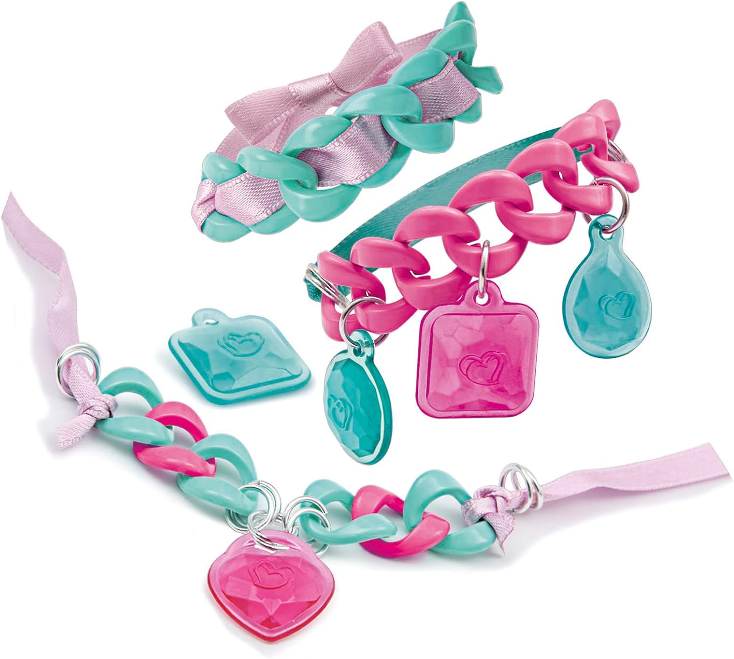 Clementoni 18535 Clementoni-18535-Crazy Chic-Bracelets Bliss Craft for Kids from 7 Years and Older-Jewellery Girl, English, Multi-Coloured