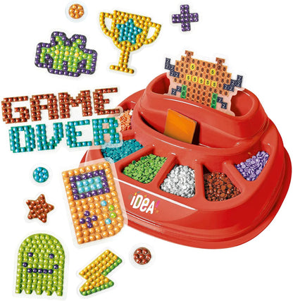 Clementoni- Idea-Sparkly Creations-Game Icons Painting, Diamond Art, Kit Arte, Laboratorio Gemme, Gioco Creativo Bambini 7 Anni, Colore Multilingua, 18774