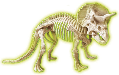 Clementoni Jurassic World 3 Dominion-Triceratops und Velociraptor-Dinosaurier, Fossilien-Set zum Graben und Zusammenbauen, wissenschaftliches Spiel 7 Jahre (italienische Version), hergestellt in