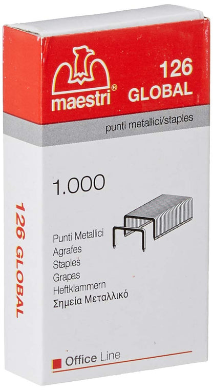 Maestri - 1000–1003105 Scatola Punti Eurostaples 126 Global 24 / 6–MA conf,10 (RO