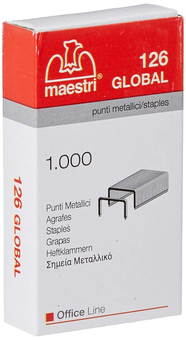 Maestri - 1000–1003105 Scatola Punti Eurostaples 126 Global 24 / 6–MA conf,10 (RO