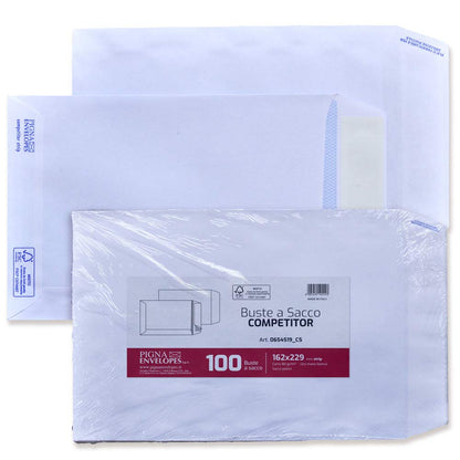 Pigna - 065451923 - CF100 BUSTE SACCO C/STRIP 16X23CM