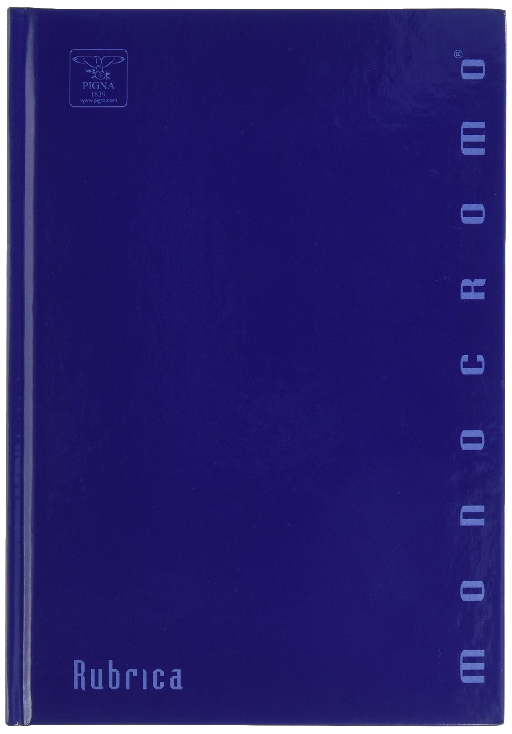 Pigna 02068641R Rubriche Monocromo Cartonate, 1 rubrica da 96 fogli, colori assortiti