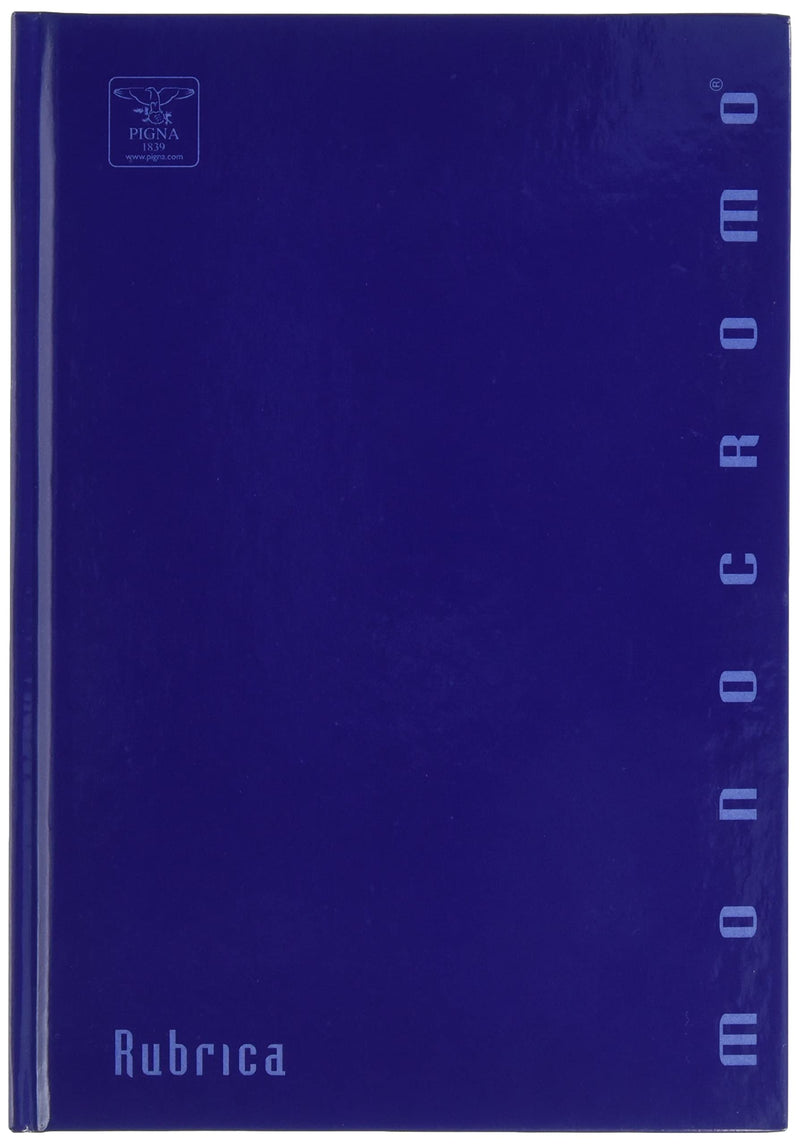 Pigna 02068641R Rubriche Monocromo Cartonate, 1 rubrica da 96 fogli, colori assortiti