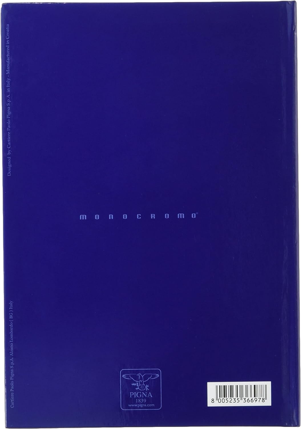 Pigna 02068641R Rubriche Monocromo Cartonate, 1 rubrica da 96 fogli, colori assortiti