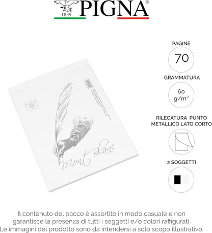 Bloc Notes Mont Blanc Pigna A5 1R 70 ff 02119131R (conf.10