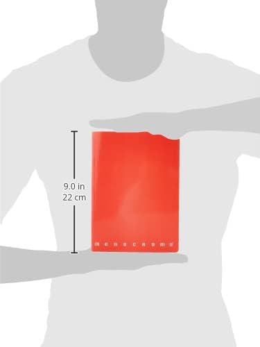 Pigna Monocromo - Pack of 10 A5 Notebooks, Assorted Colours, 0C, Ruled Notebooks with Margin