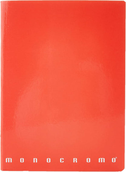 Pigna Monocromo - Pack of 10 A5 Notebooks, Assorted Colours, 0C, Ruled Notebooks with Margin
