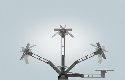 Meliconi CME EDR100, Supporto TV Parete con Doppio Braccio, Supporto TV Inclinabile, Staffa per TV a Schermo Piatto da 14" a 25", Attacco VESA 50-75-100x100, Portata 17 Kg, Made in Italy, Nero