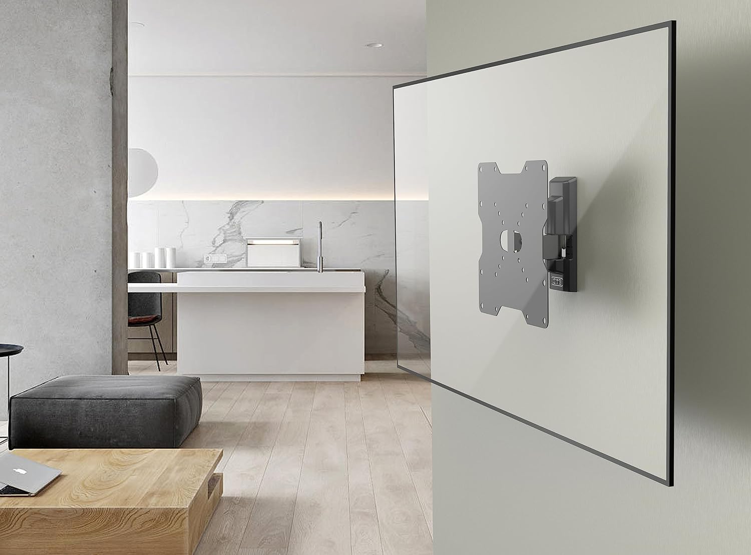 Meliconi Cme Etr200 Slim Tilt Wall Bracket For All 26-40 Inch Tv Ledlcd &Plasma Max Vesa 200 Made In Italy