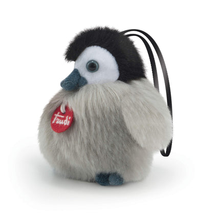 Trudi TUD01000 Penguin Charm Mini Hanging Charm Grey
