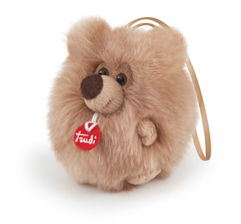 Trudi 29097 Mini hanging plush, Brown, ca. 10 x 12 x 9 cm