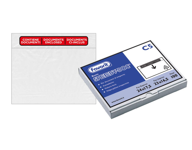 Favorit 100500098 Window Envelopes White