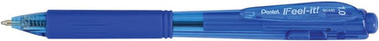 Pentel BX440 Feel-it Wow penna sfera a scatto 1,0 mm 8 pz blu