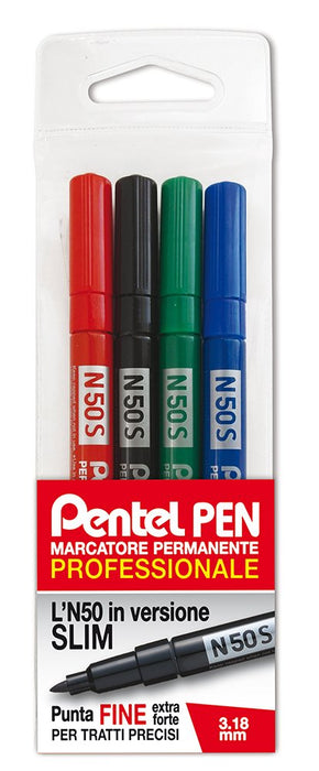 Pentel Permanent Marker N50S Slim Fine Tip Pocket