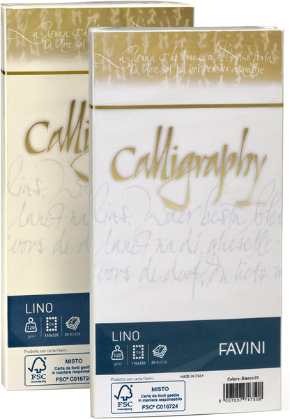 Favini A57Q514 Linen Effect Calligraphy Paper