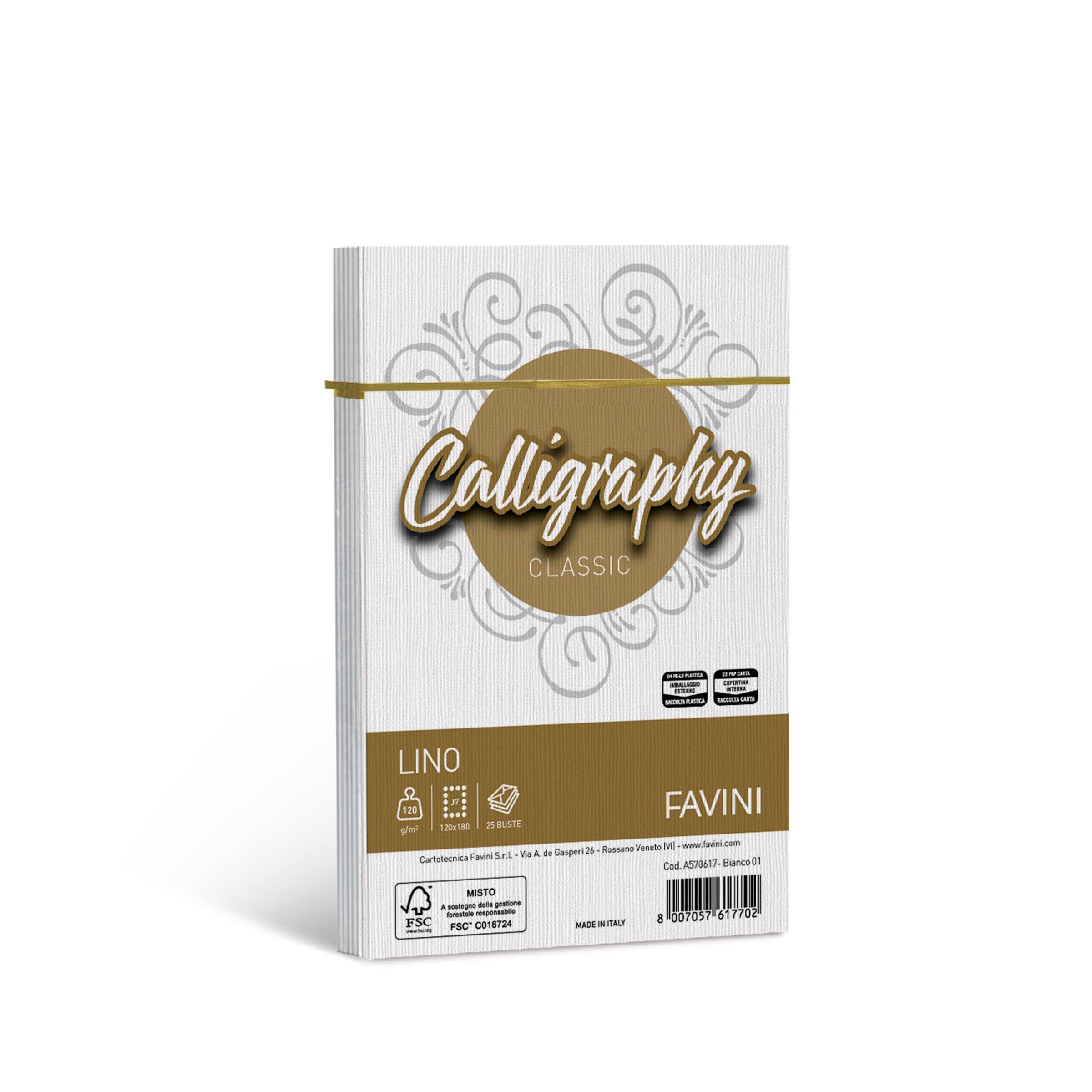 Calligraphy Linen White Envelopes 12 x 18 cm 120 g