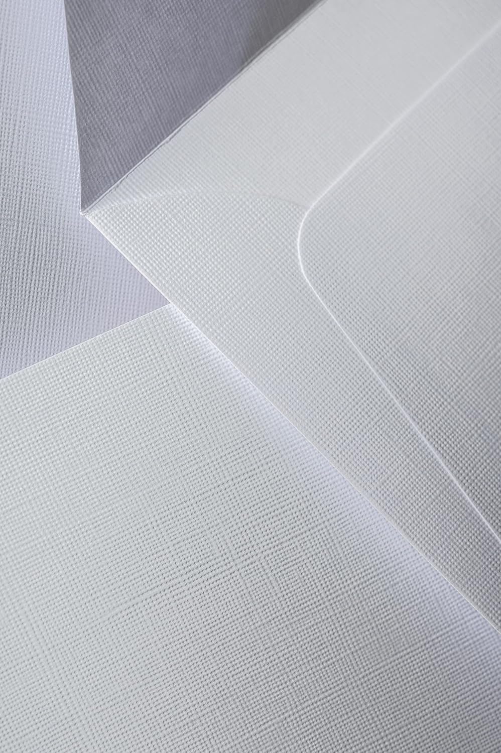 Calligraphy Linen White Envelopes 12 x 18 cm 120 g