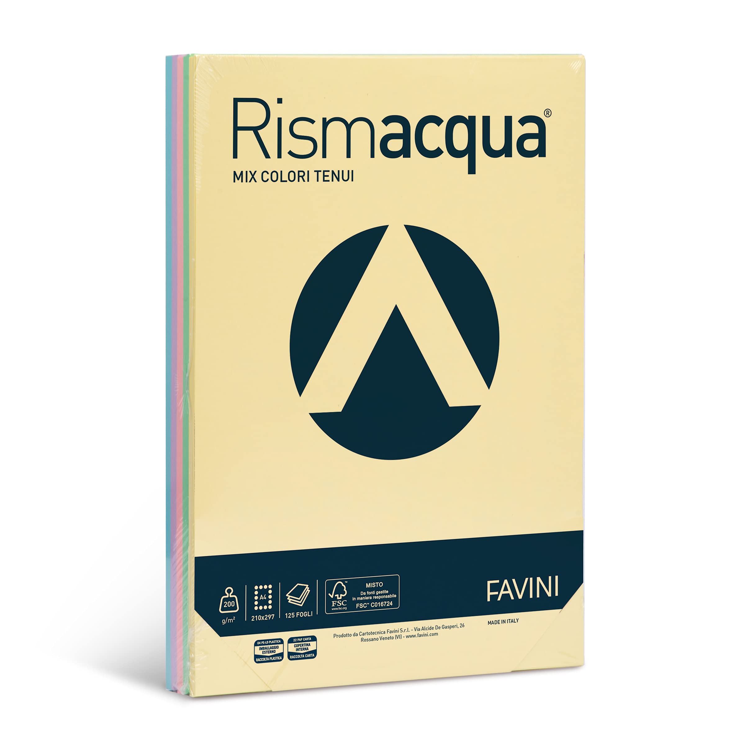 Favini A67 X 124 Rismacqua Coloured