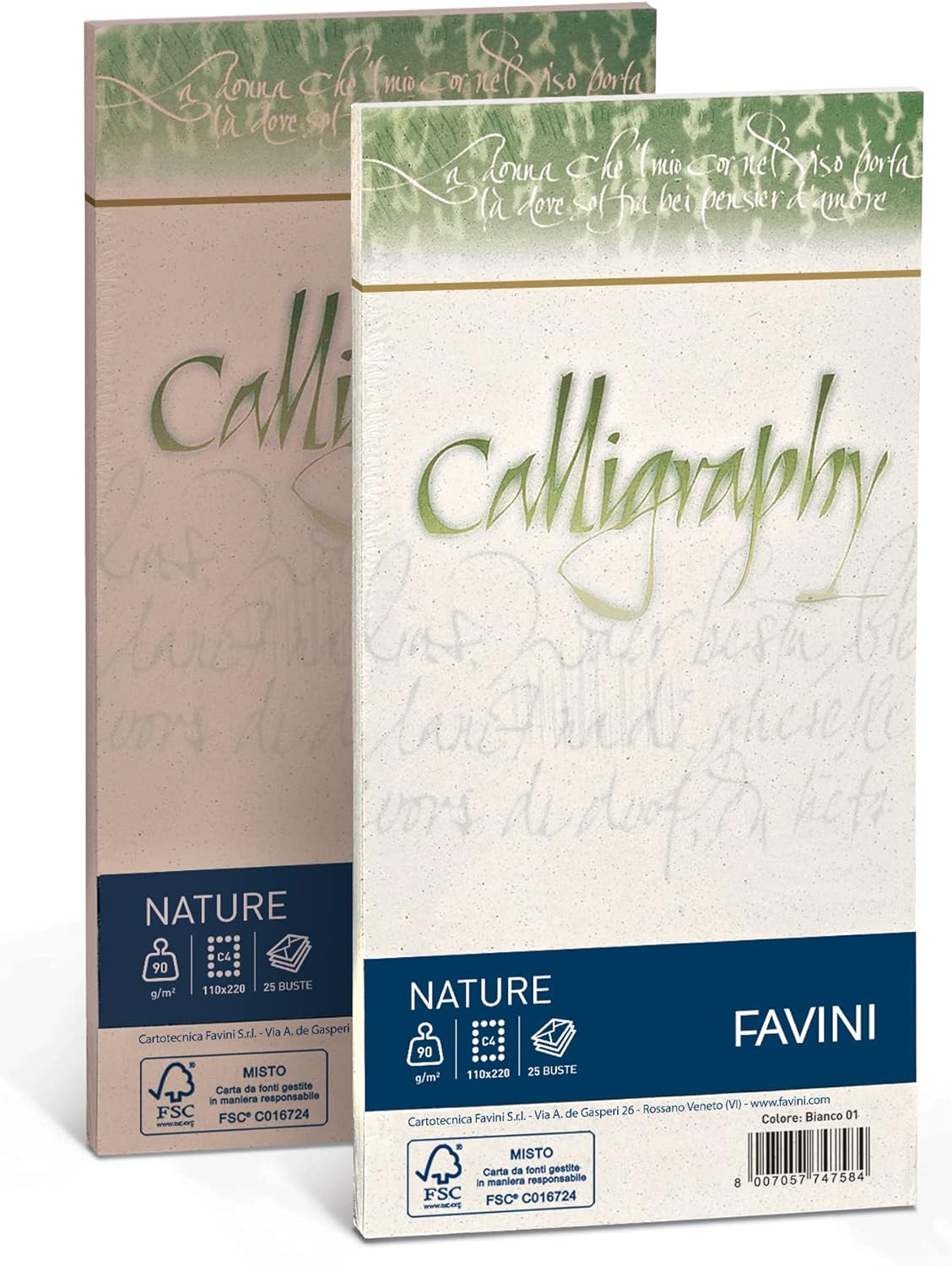 Favini Nature Calligraphy Envelope Paper Beige