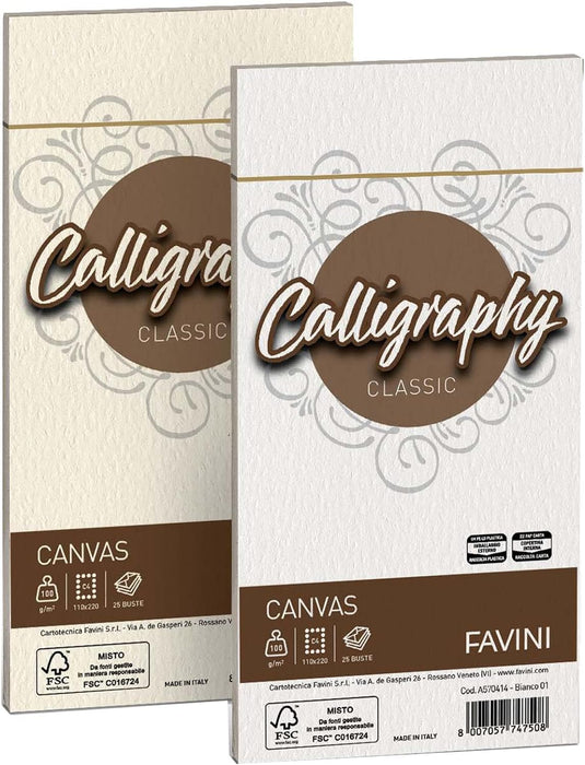 FAVINI Calligraphy A57Q414 Rough Canvas