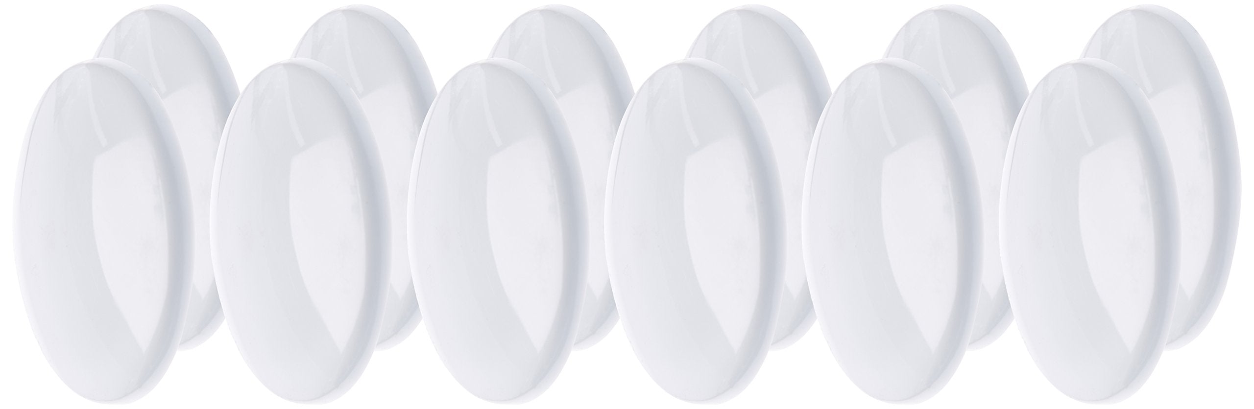 LEBEZ MR-40 12 Magnetic Buttons 40 mm White