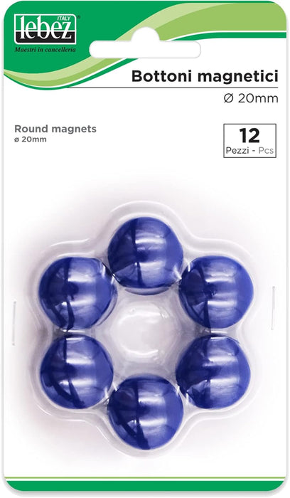 12 MAGNETIC BUTTONS DIAM 20MM MR20 LEBEZ
