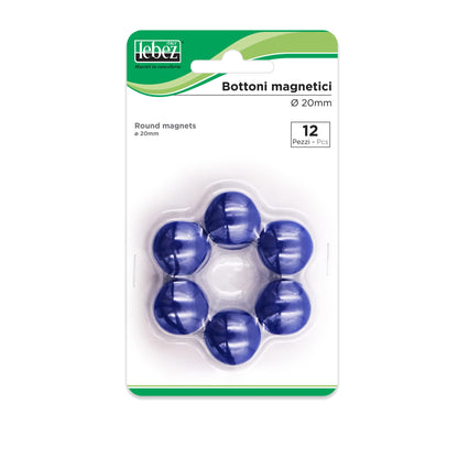 12 MAGNETIC BUTTONS DIAM 20MM MR20 LEBEZ