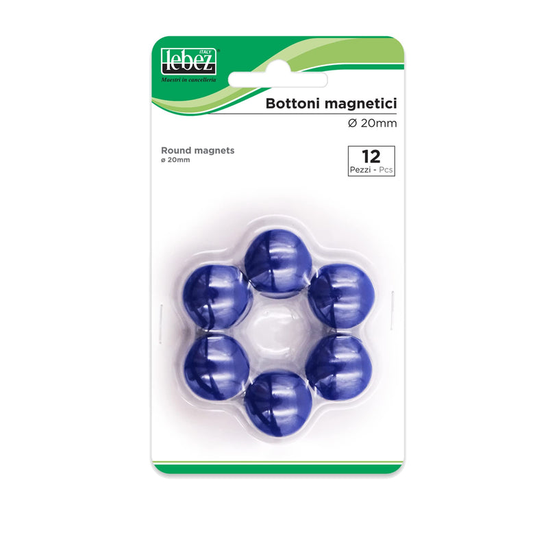 12 MAGNETIC BUTTONS DIAM 20MM MR20 LEBEZ