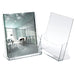 LEBEZ brochure holder in transparent polystyrene 23x25,5x3cm art. 5021