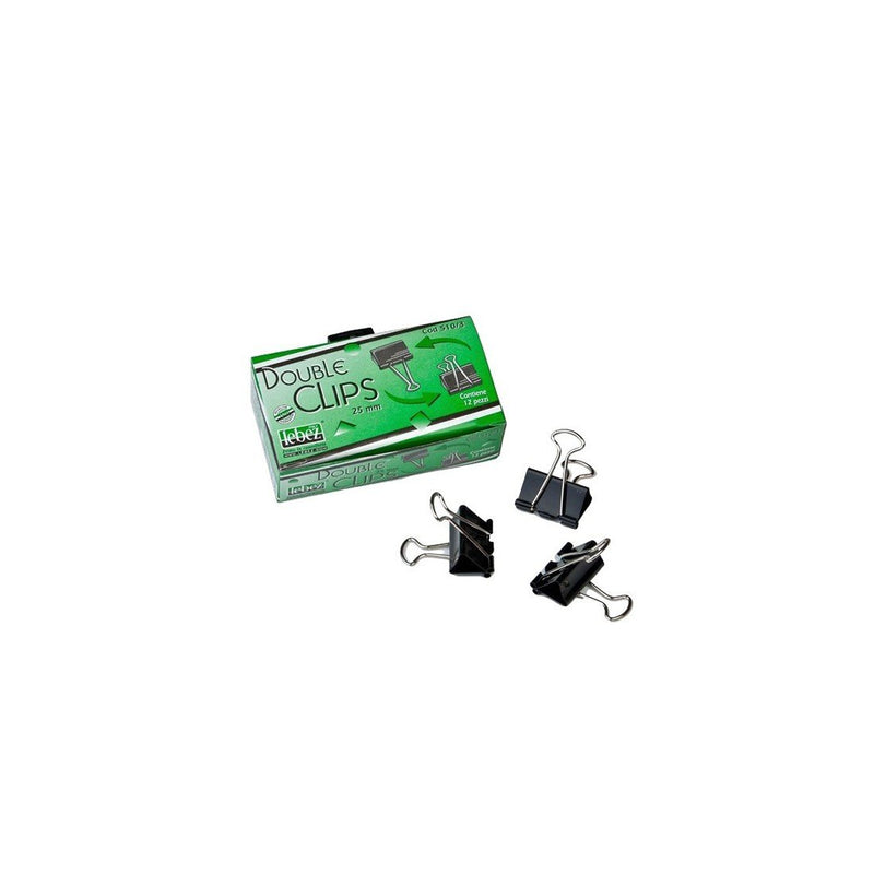 Lebez 510/3-B pinza sujetapapel - Sujetapapeles (Negro