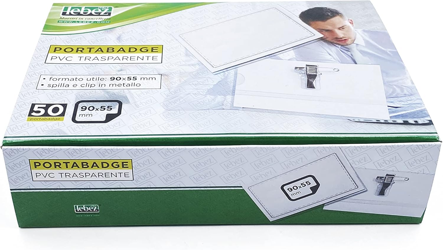 LEBEZ 31 – 090-b PVC 50pc (S) Badge Badge Holder and Badge Holder