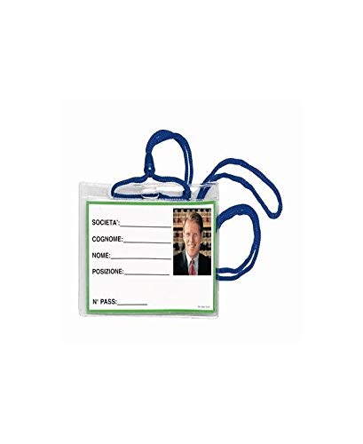 100 Lebez Badge Holder with Blue Cord 31-100-B