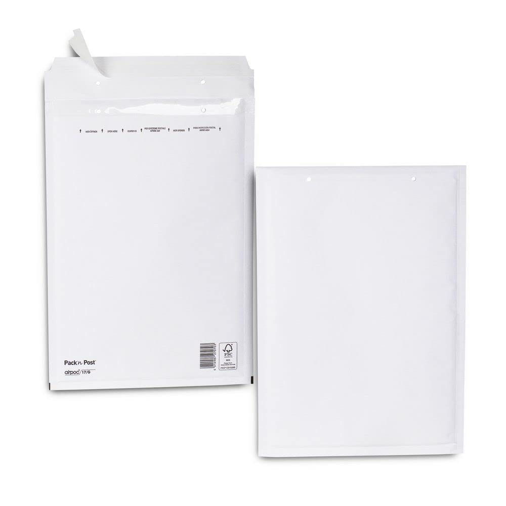 Selection Varzi Envelope padded kraft white 170x270mm useful size 150x210mm 10 PCS