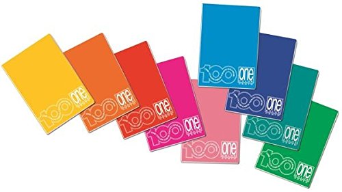 Blasetti One Color - Cuaderno (19 hojas, Multicolor, A5, 100 g/m², Papel rayado, 148 mm