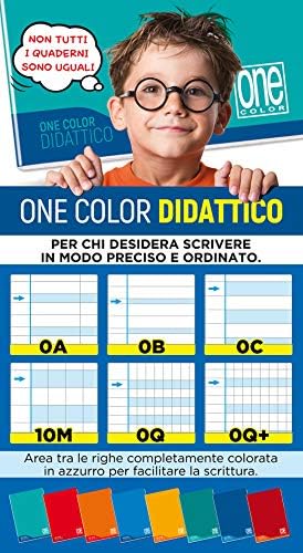 Blasetti Maxi Didactic for Dyslexia, Dysgraphia, Dysorthography, One Color 100 g. 18+1 Line 0B - 6 Notebooks