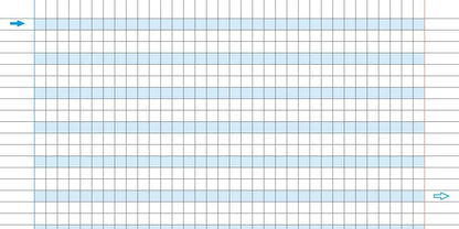 Blasetti - 6 Maxi-Heft DIDATTICI One Color. Papier 100g, 72 Seiten + Vorsatzblatt, Jolly Page, ideal für Dysgraphie, gemischte Farben - Karos (0Q+)
