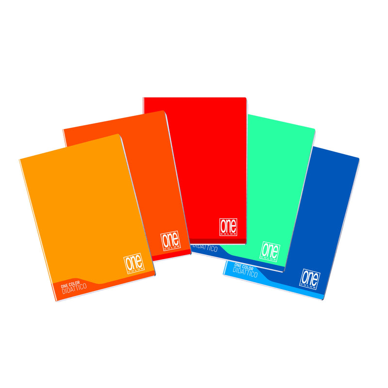 Blasetti - 6 Maxi-Heft DIDATTICI One Color. Papier 100g, 72 Seiten + Vorsatzblatt, Jolly Page, ideal für Dysgraphie, gemischte Farben - Karos (10M)