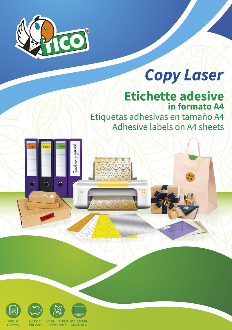 Tico LP4W - 10574 Multi-Use Labels 105 x 74 mm White
