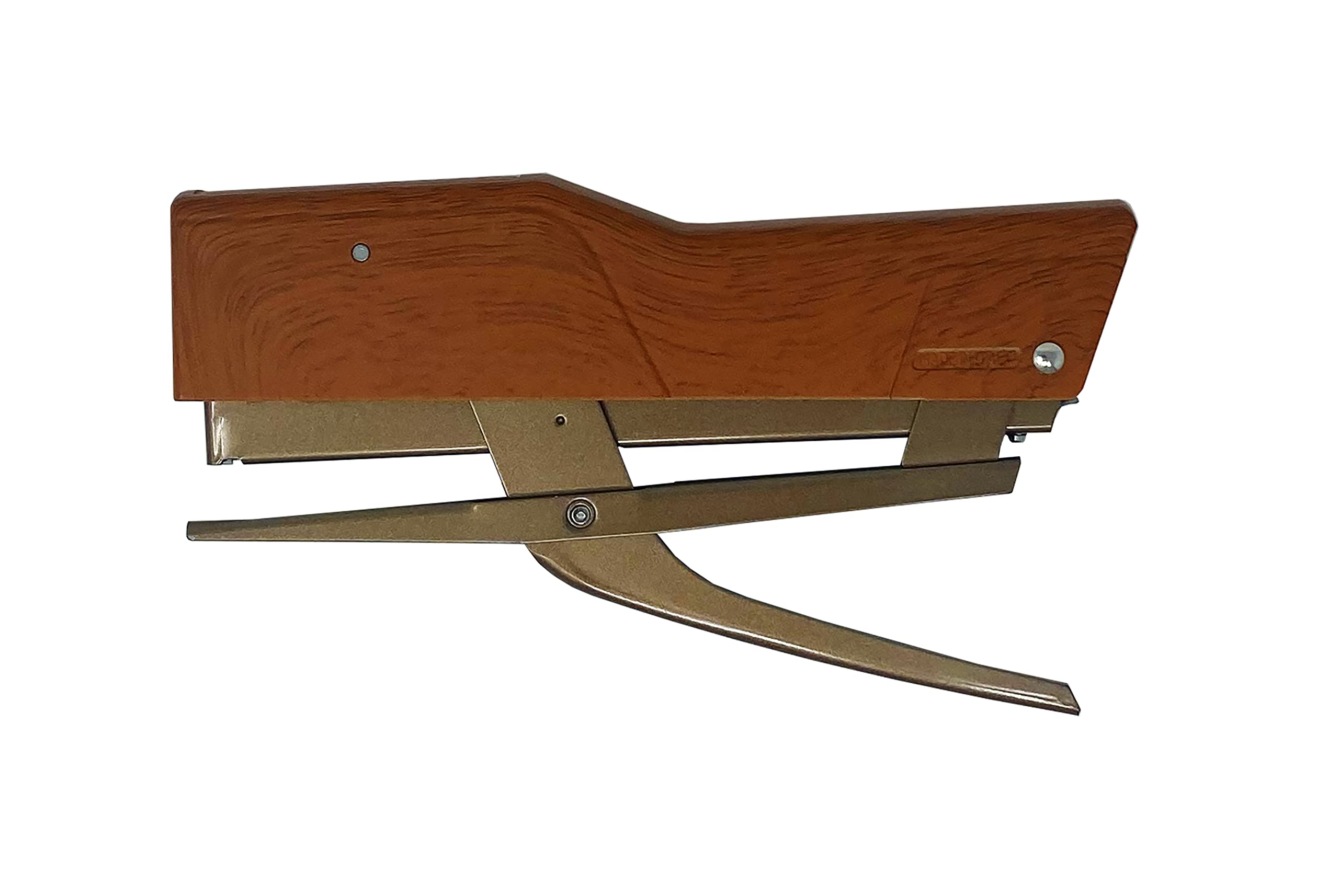 Stapler ZENITH 590 Craft Cap in Wood Color with Brilliant Iridescent Gold Body Paint